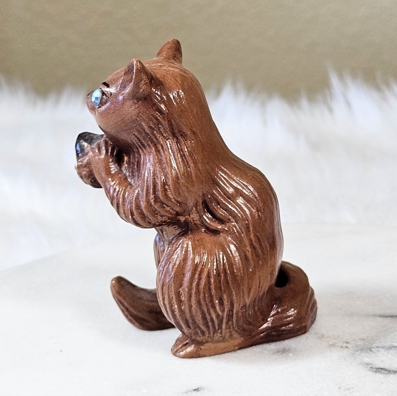 Vintage Art Studio Squirrel Figurine With Rhinestone Eyes Retro - Picture 4 of 9